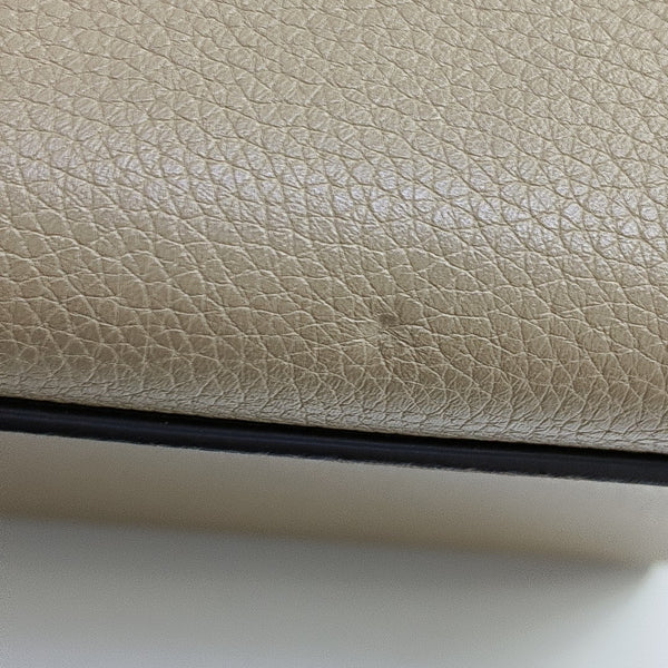 TRAPEZE Small Calfskin Beige