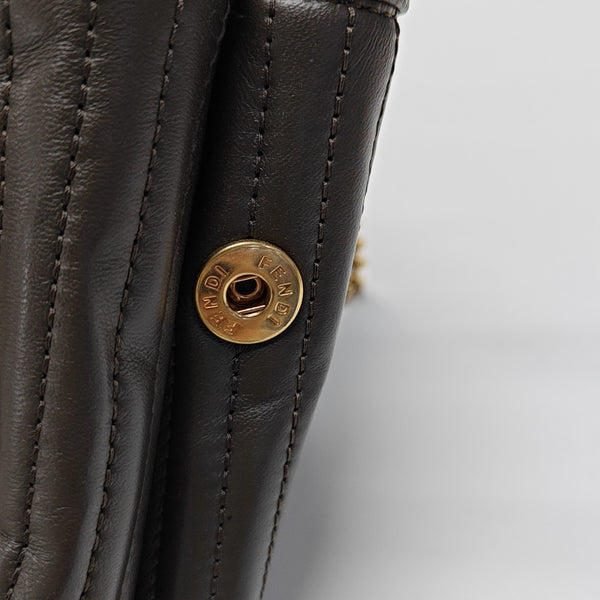 Dotcom Quilted Calfskin Brown