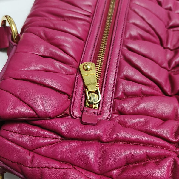 Quilted Lambskin Red