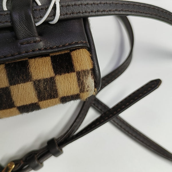 GAZELLE Damier Ebene Horsehair Brown