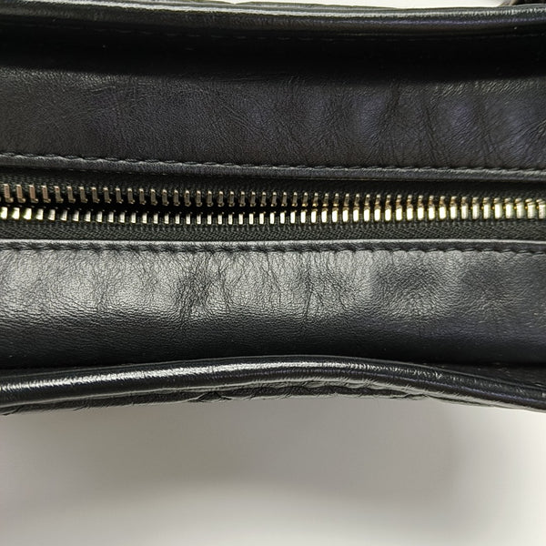 GABRIELLE Small Quilted Calfskin Black