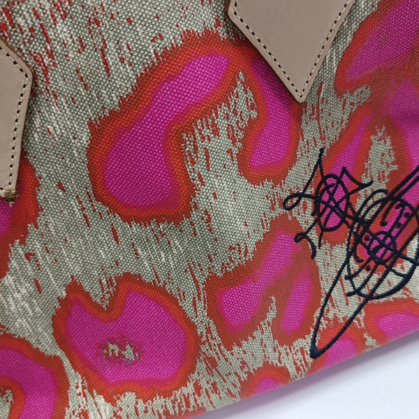 Canvas Top Handle Bag Multicolor