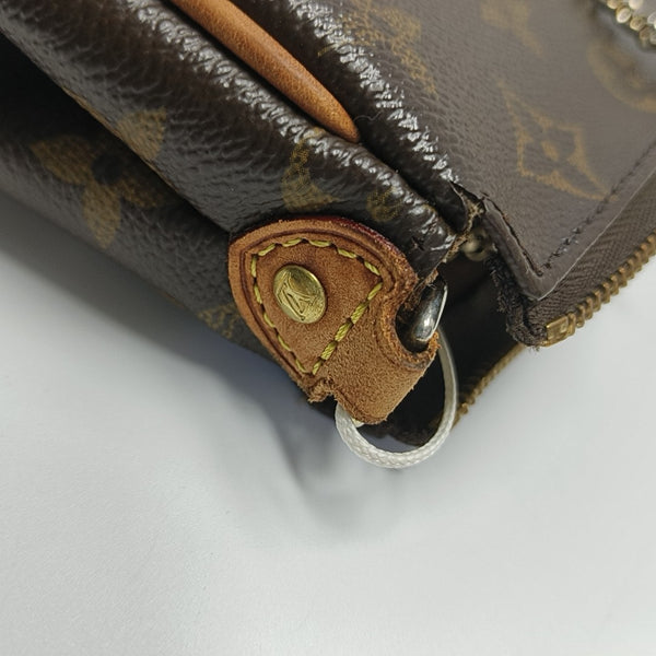 EVA Monogram Coated Canvas Brown