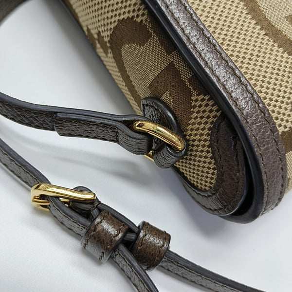 Horsebit 1955 Mini Monogram Canvas Beige