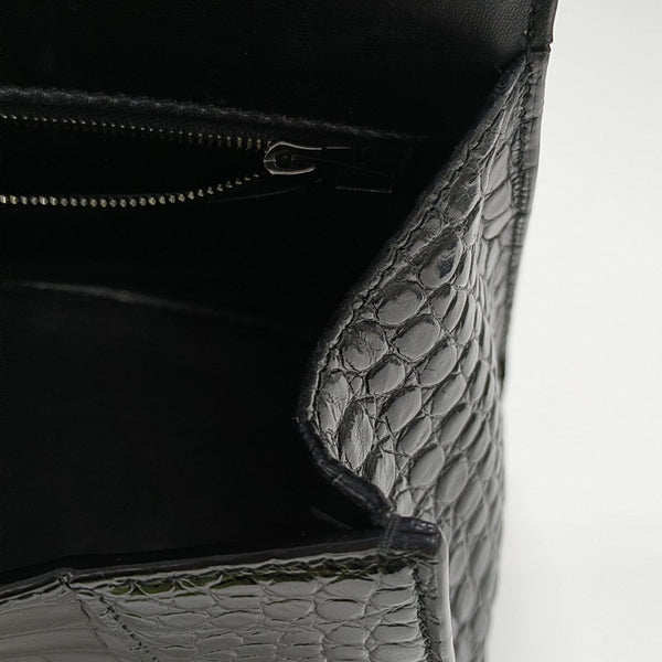 Hourglass S Calfskin Black