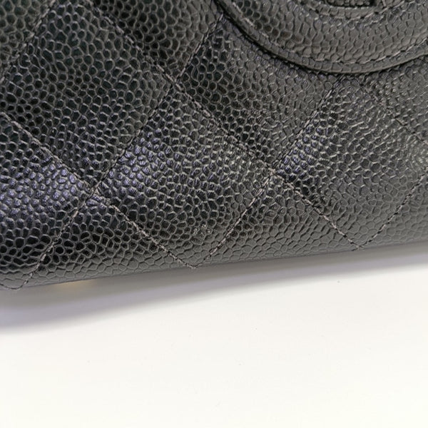 CHANEL PETITE Quilted Grained Calfskin Black