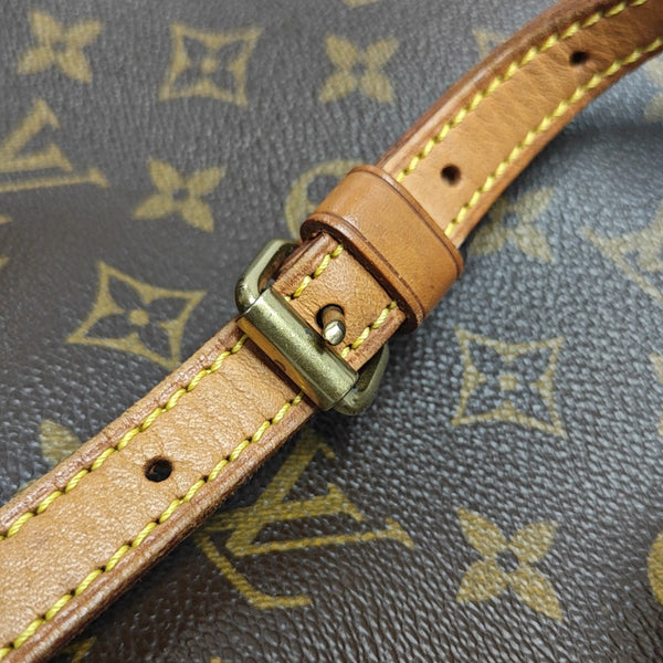 VINTAGE TROCADERO 30 Monogram Coated Canvas Brown