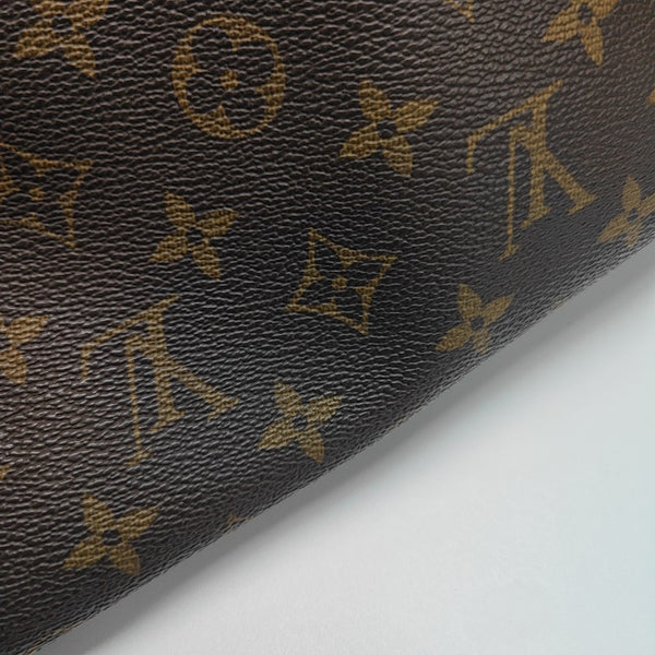 NEVERFULL MM Monogram Coated Canvas Brown