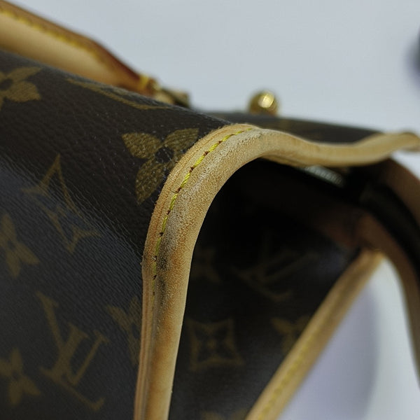 POPINCOURT Monogram Coated Canvas Brown