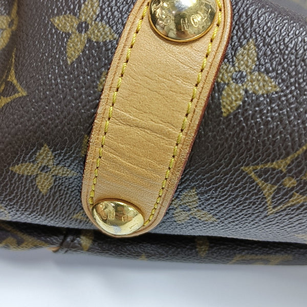 GALLIERA PM Monogram Coated Canvas Brown