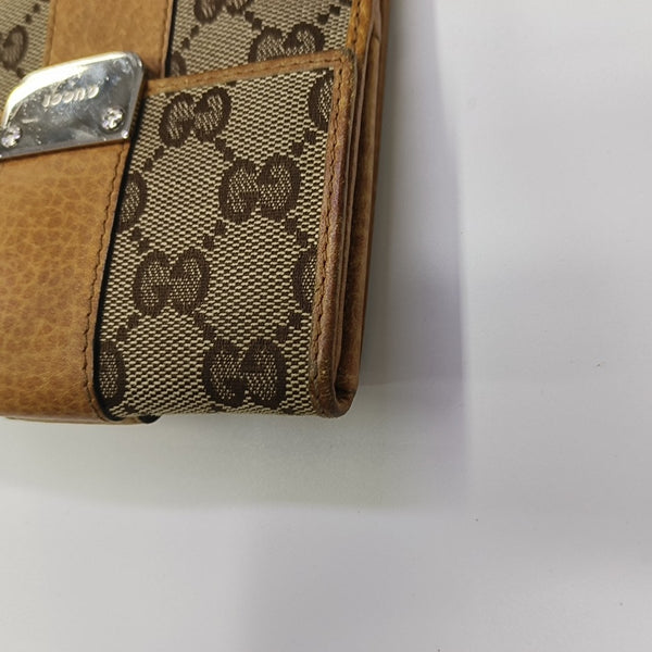 Monogram Canvas Wallet Brown
