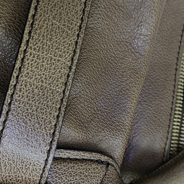 Calfskin Shoulder Bag Brown