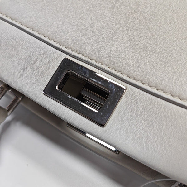 Peekaboo Mini Calfskin White
