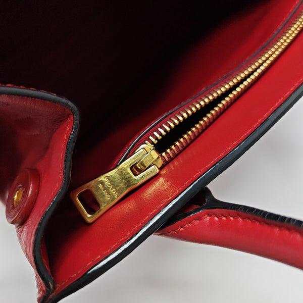 Monochrome Calfskin Red