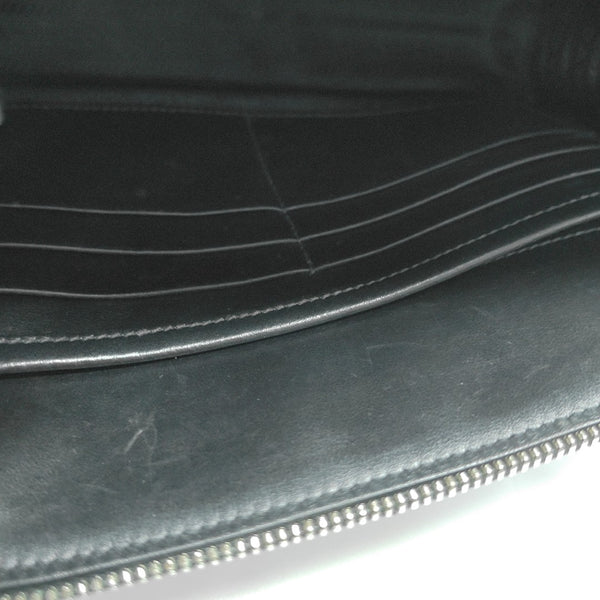 Saffiano Calfskin Clutch Black