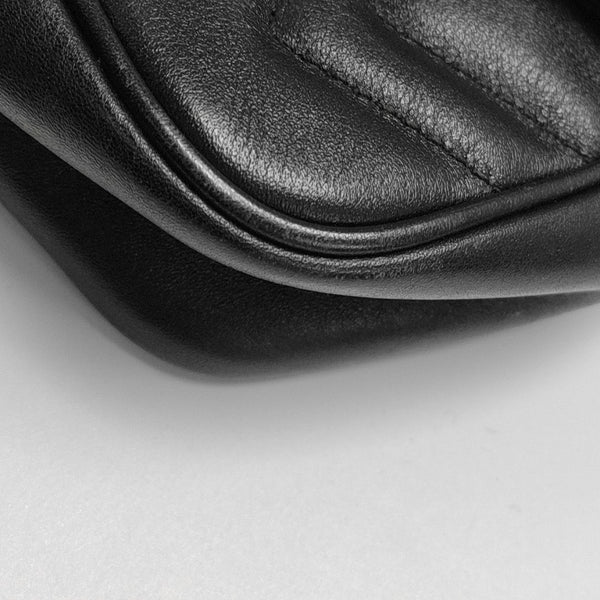 GG Marmont Mini Quilted Calfskin Black