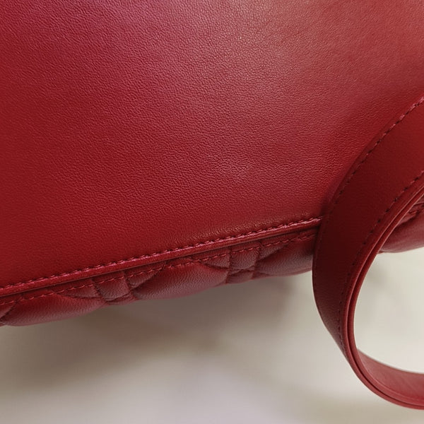 Lady Dior Medium Cannage Lambskin Red