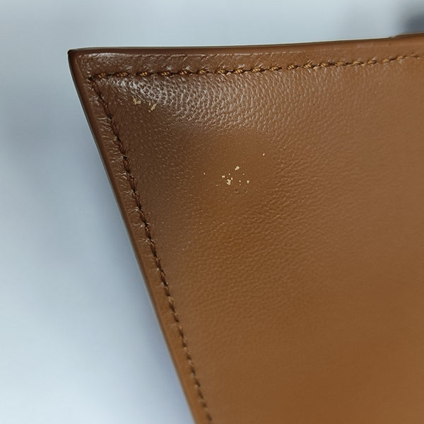 Hourglass Small Quilted Calfskin Brown