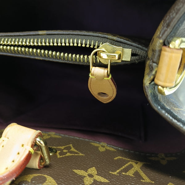 MONTAIGNE GM Monogram Coated Canvas Brown