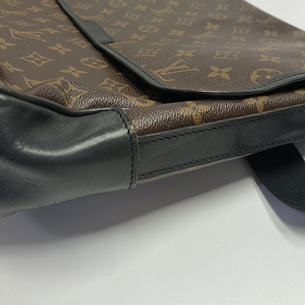 BASS Monogram Coated Canvas Brown