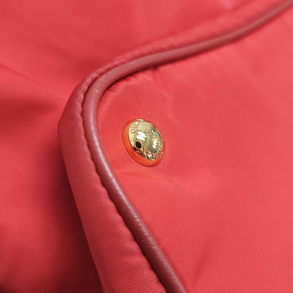 Nylon Tote Bag Red