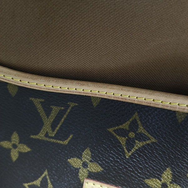 SAUMUR 30 Monogram Coated Canvas Brown