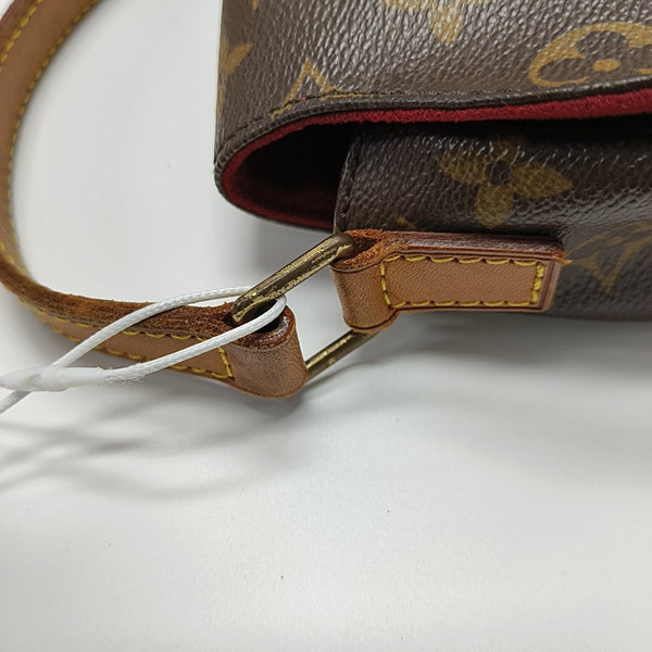 TAMBOURINE Monogram Coated Canvas Brown