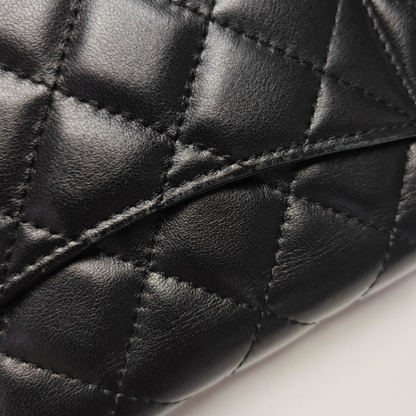 WOC Quilted Lambskin Black