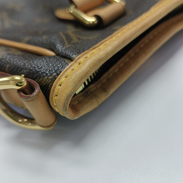 ESTRELA MM Monogram Coated Canvas Brown