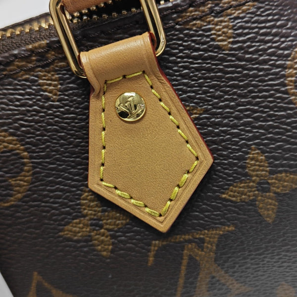 SPEEDY Nano Monogram Coated Canvas Brown
