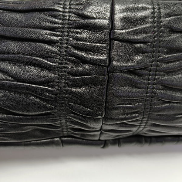 Gaufre Quilted Lambskin Black
