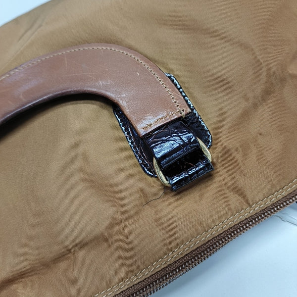 Nylon Tote Bag Brown