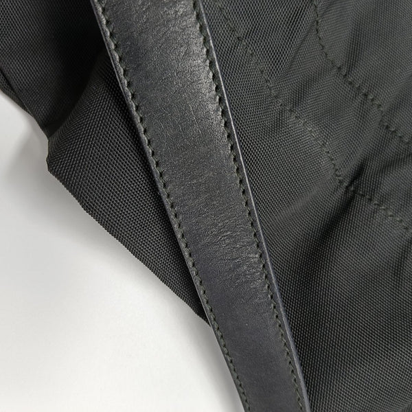 Nylon Top Handle Bag Black