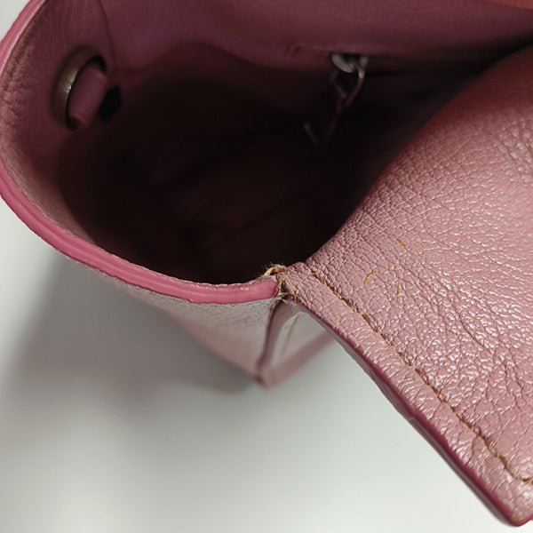 Calfskin Shoulder Bag Pink