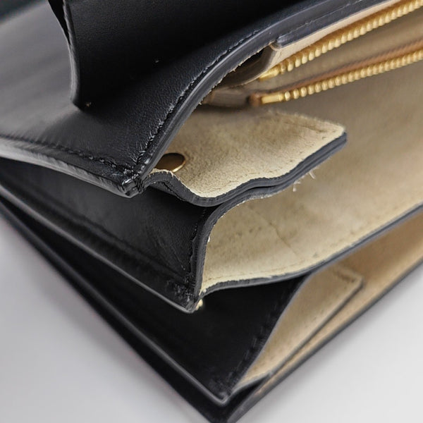 Faye Medium Calfskin Black
