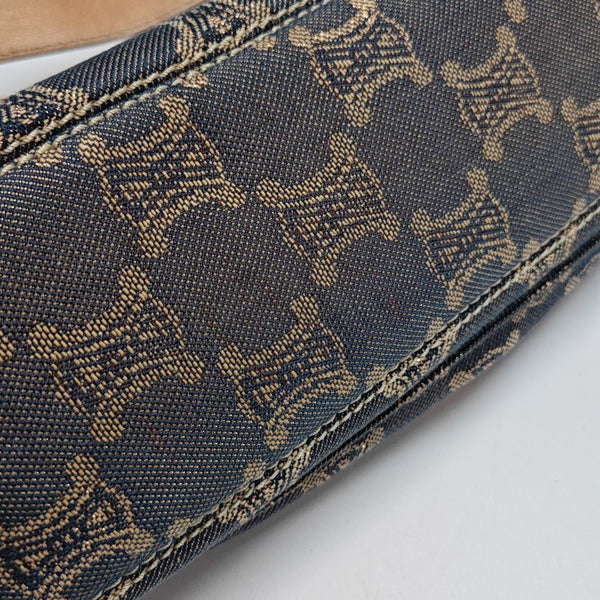 Canvas Top Handle Bag Blue