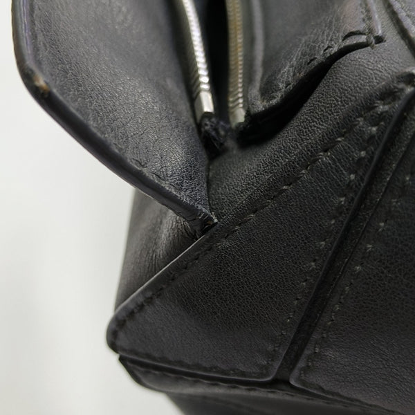 Puzzle Small Quilted Calfskin Black