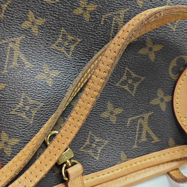 NEVERFULL MM Monogram Coated Canvas Brown