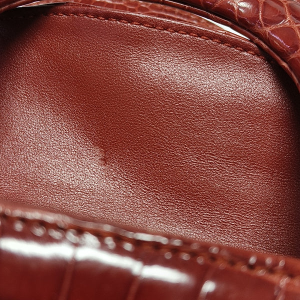 Lady Dior Mini Crocodile Red