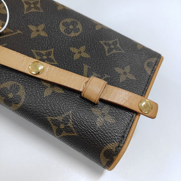 FLORENTINE Monogram Coated Canvas Brown