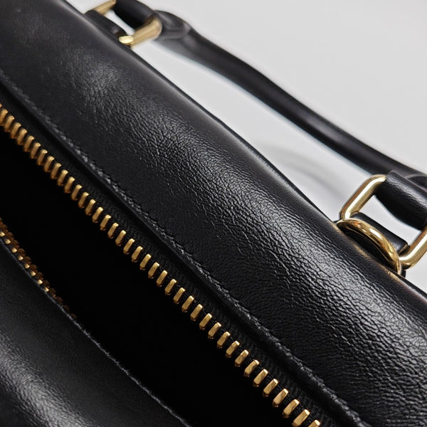 Arcadie Matelassé Large Quilted Lambskin Black