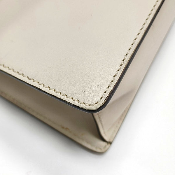 Authenticated pre-owned Sylvie Small Calfskin White - Shoulder Bag at Looply