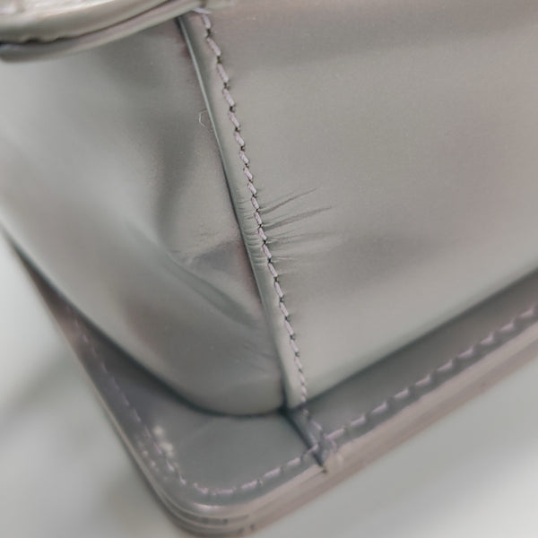 BOY CHANEL Maxi Patent Leather Gray