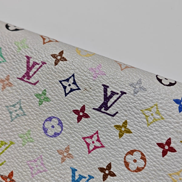 LV × TM EUGENIE Monogram Coated Canvas White Wallet