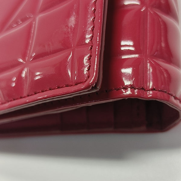 Cannage Calfskin Wallet Red