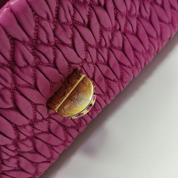 Crystal Quilted Lambskin Red