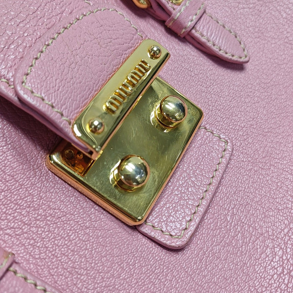 Calfskin Tote Bag Pink