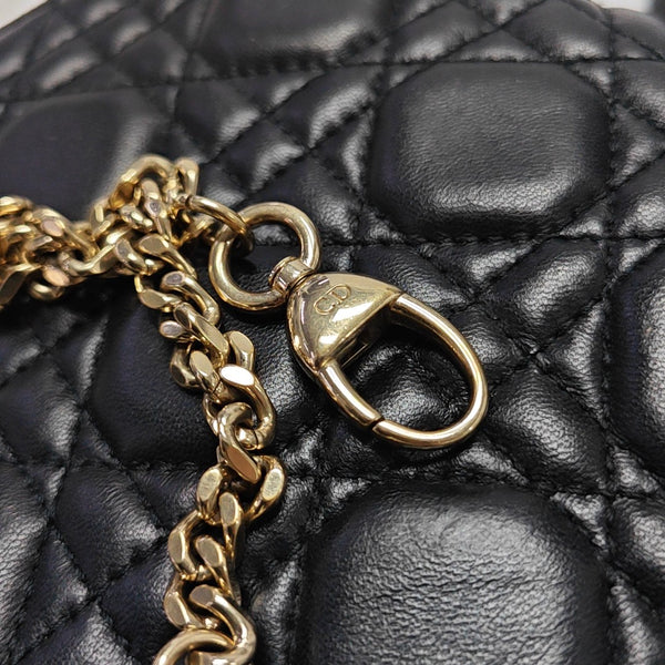 Lady Dior Mini Cannage Piel de cordero Negro