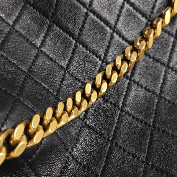 CASSANDRE Quilted Lambskin Black