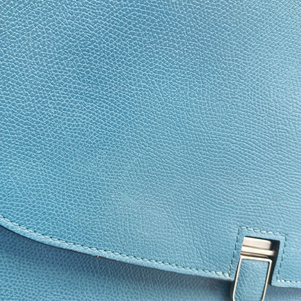 Calfskin Shoulder Bag Blue